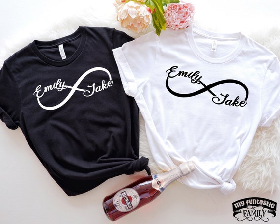 Custom Infinity Couples Shirts Matching Couples Shirts Romantic