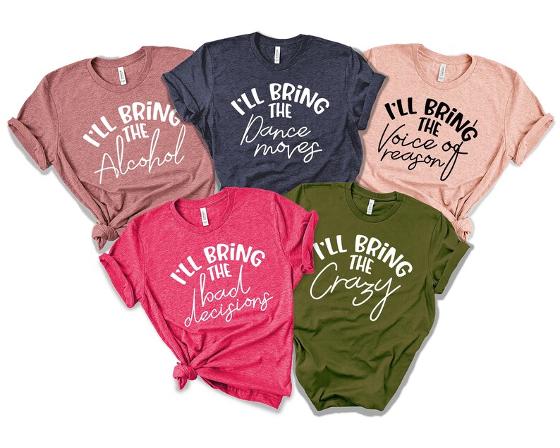 Best Friend Shirts for Women Three Best Friends Drunk Etsy