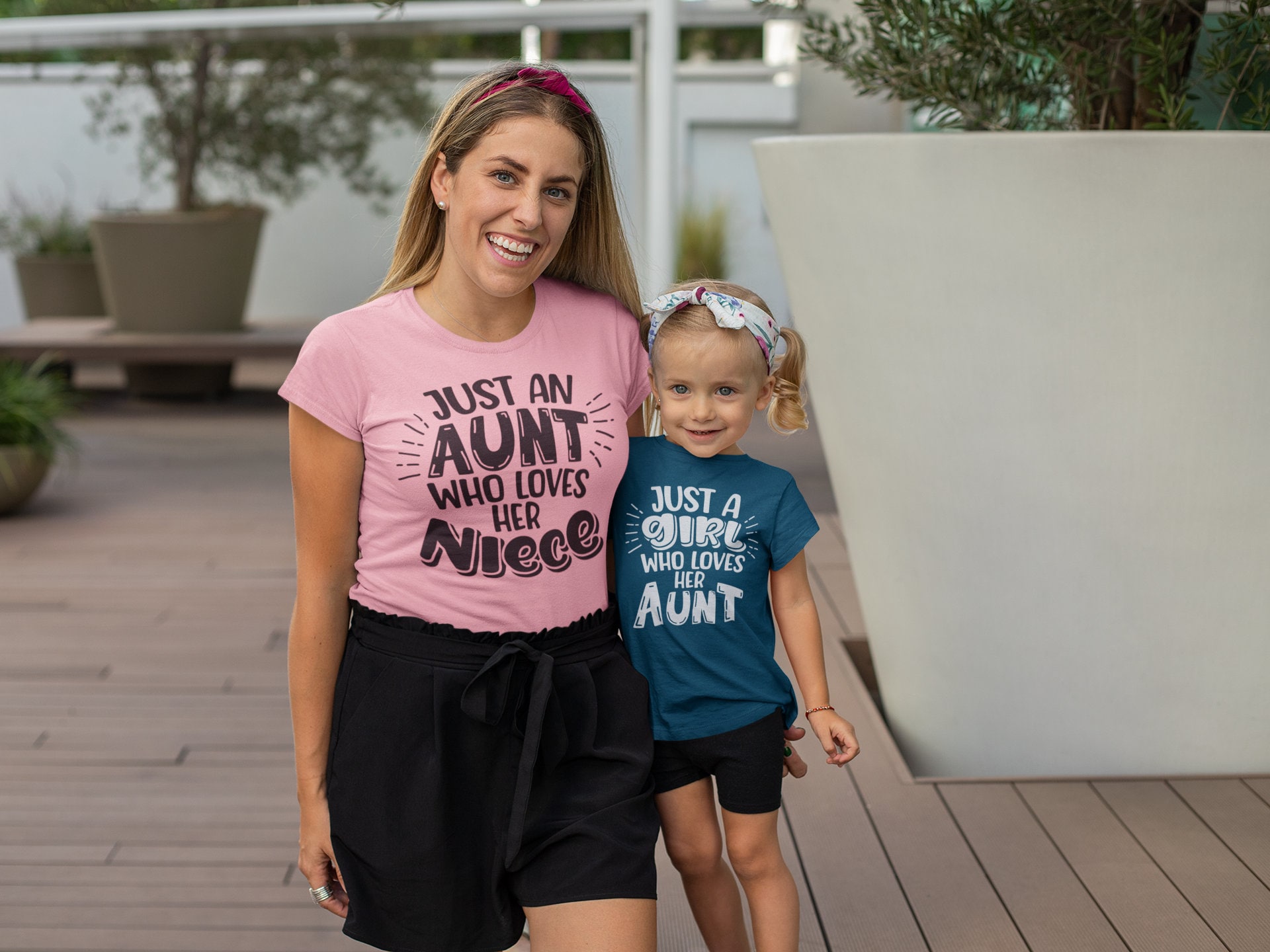 Matching Aunt and Niece Shirts Just a Girl Who Loves Her Aunt