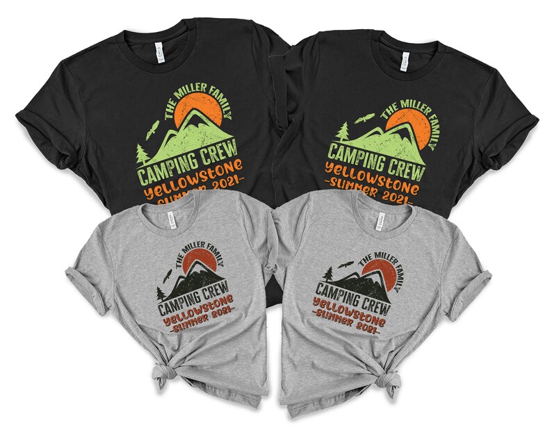 Custom Camping Shirts Camping Crew Shirt Matching Camping Etsy