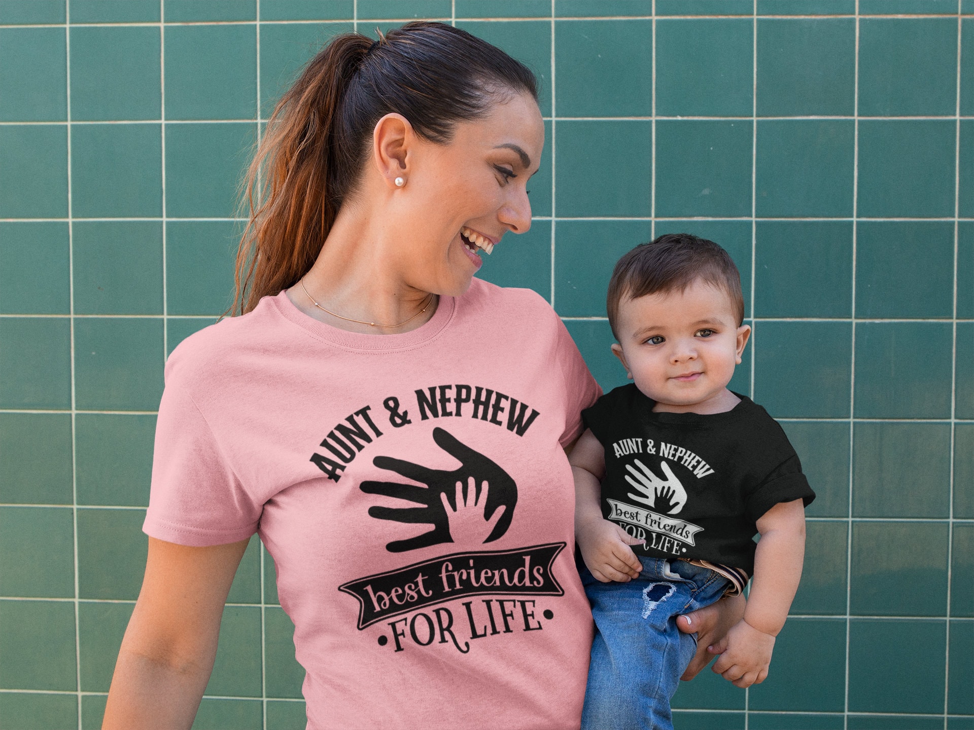 Aunt And Nephew Best Friends For Life Auntie And Me Matching Etsy