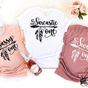 Girls Trip Shirts, The Sassy Sweet Sarcastic One, Shirts for 3, Three Best Friends, Besties Weekend, Friends Vacation, Girls Night Out
