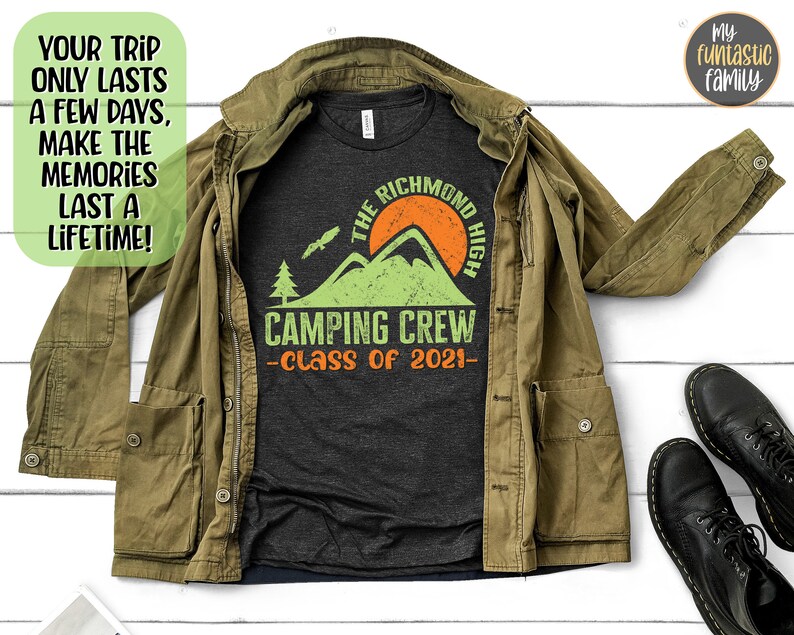 Custom Camping Shirts Camping Crew Shirt Matching Camping Etsy