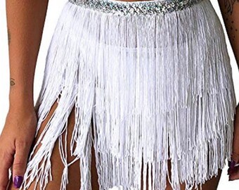 festival beaded skirt