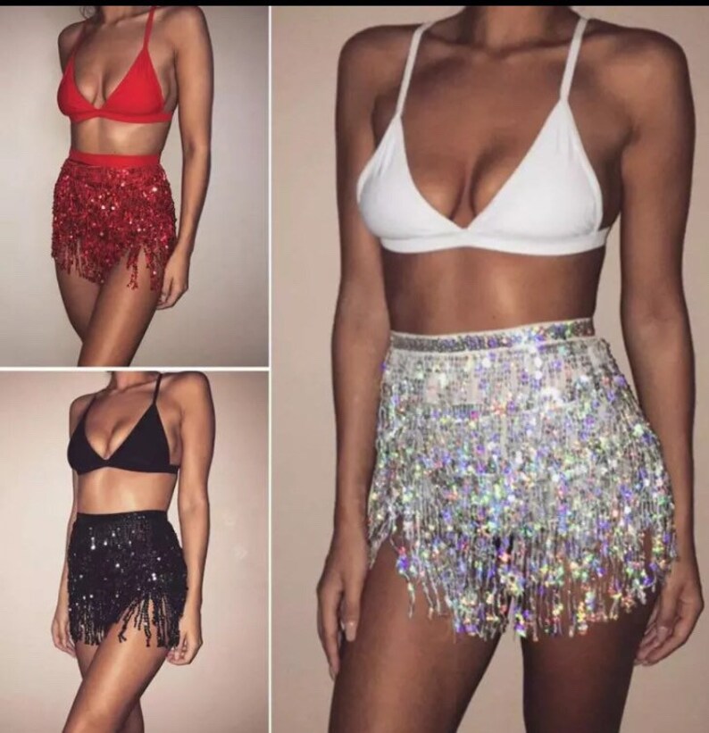 sequin sarong skirt