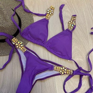 Women's 2 Piece Bikini Swimsuit Colorful Wild Boar Sexy Bathing Suits High  Waisted Swim Trunks Bikini Sets X-Large : : Clothing, Shoes &  Accessories