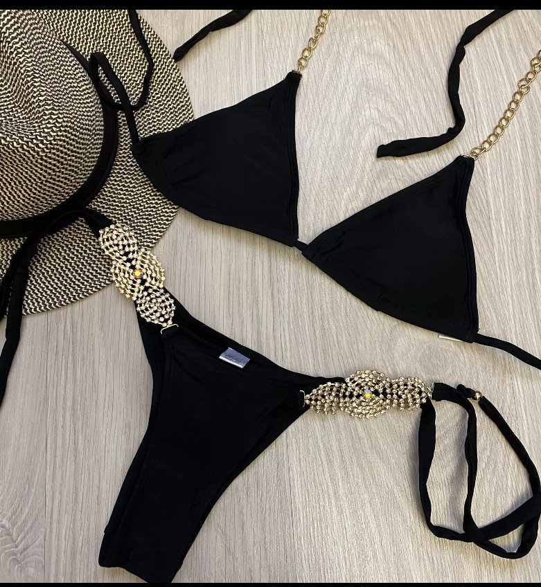 Buy Black String Bikini Online In India -  India