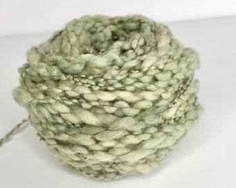 Thick and thin hand dyed wool yarn, bulky wool yarn, chunky weaving yarn, japanese hand dyed bulky wool art yarn, saori weaving yarn