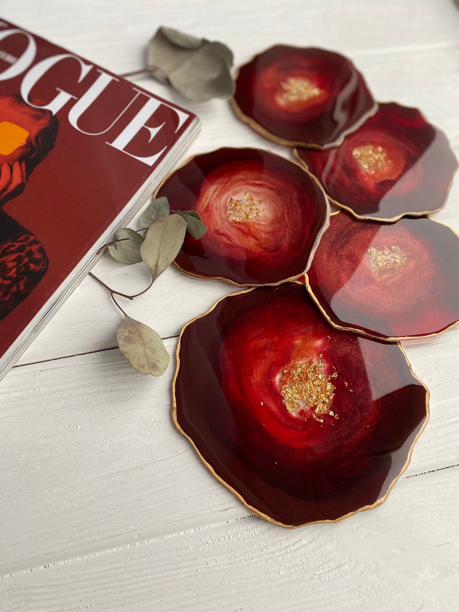 SET handmade resin Coasters Drinking Epoxy Coasters Resin Etsy