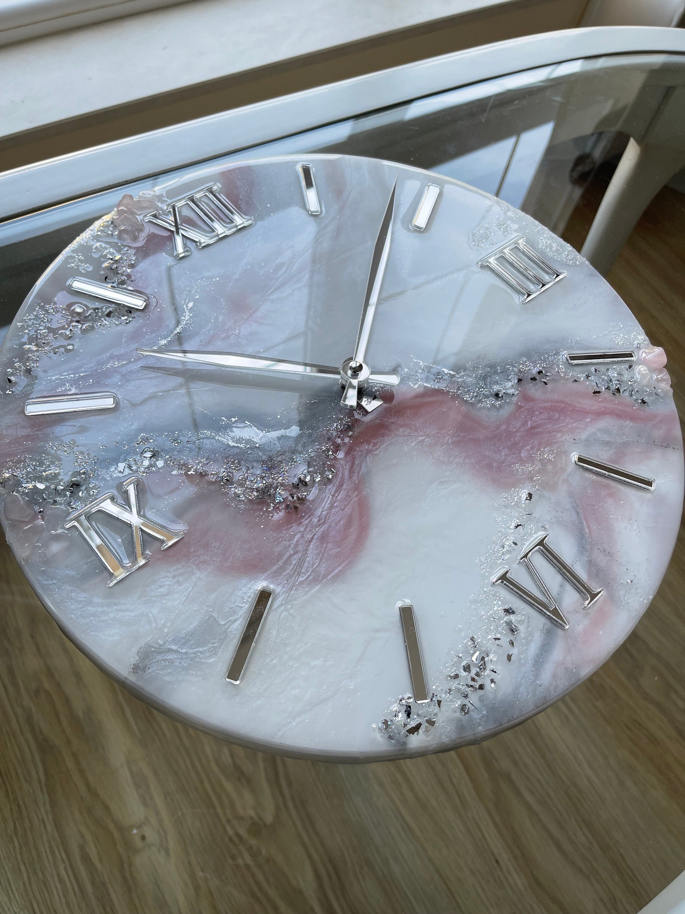 Orologio t da parete Horae Premium, 24 cm lancette argentate