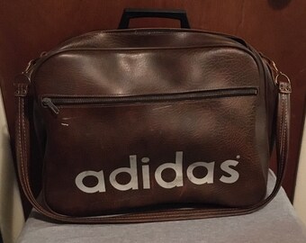 vintage leather adidas bag