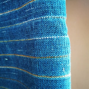 Handwoven  Vintage Fabrics, Indigo Cotton, 100% organic.