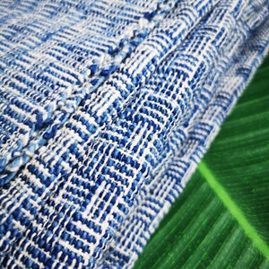 Handwoven  Blue indigo Fabrics, Cotton 100, 100% organic Indigo dye, from home-grown  Indigo plants .