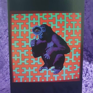 Fine Art wenskaart, levendig en leeg - "De kunst van evolutie en desintegratie"