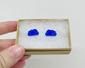 Wolke Ohrringe Transparent Regen Wolke Schmuck Hypoallergen Edelstahl Ohrstecker Blaue Wolke Ohrringe