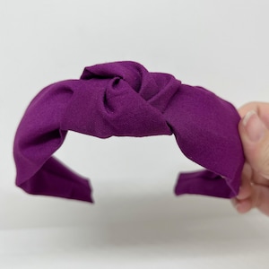 Berry Purple Knot Headband Top Knot Hair Accessory for Adults and Children