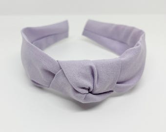 Light Purple Knot Headband Lavender Hair Accessory for adults and children