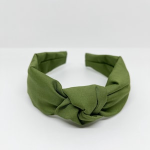 Army Green Knot Headband Hair Accessory for adults and children