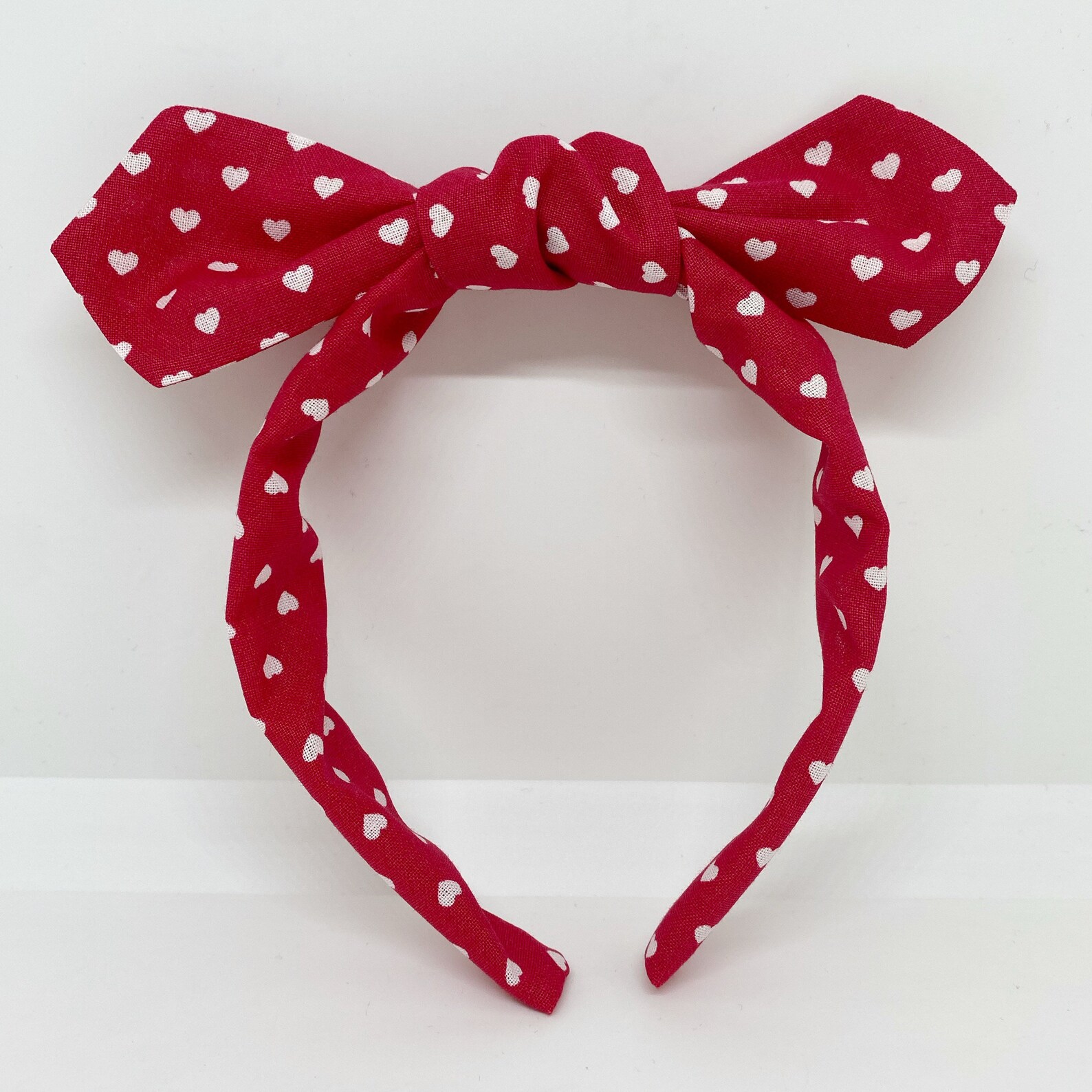 Valentine Hearts Bow Headband Hair Accessories for Adults and | Etsy