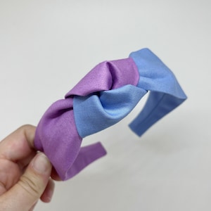 Blue and Purple Knot Headband Hair Accessory for Adults and Children