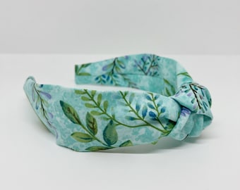 Haarband mit botanischem Knoten, Haarschmuck, Farn, Pflanzen, Blätter, Botanik, Haarband, Pflanzenliebhaber