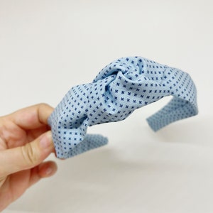 Dusty Blue Knot Headband for Adults and Children