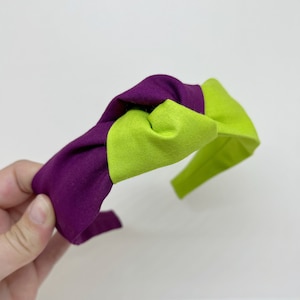 Green and Purple Knot Headband for Adults and Children Dopey Disneybound Headband Joker Costume