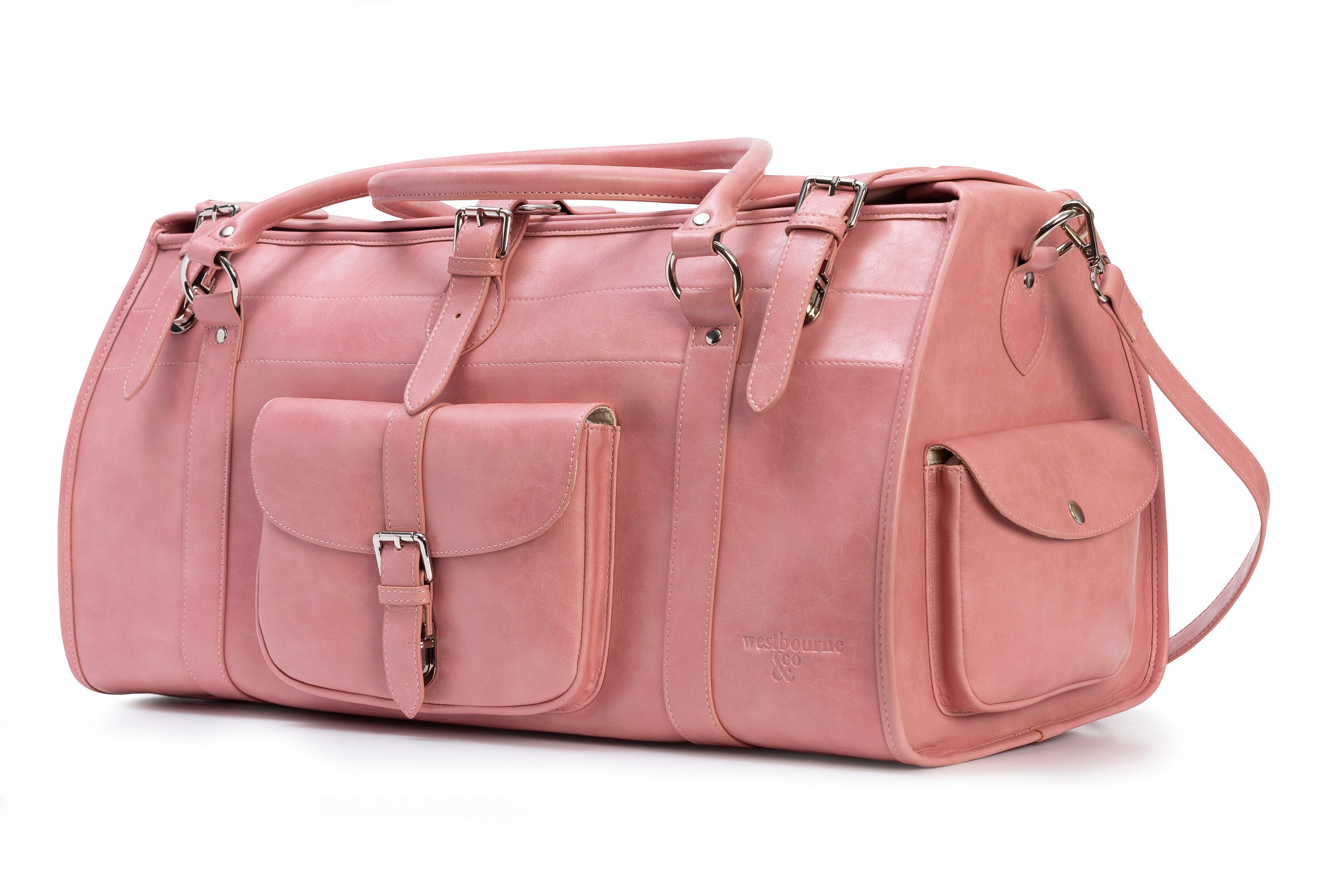 Leather Travel Bag, Weekend Bag, Holdall Bag, Duffle Bag, Handmade Bag