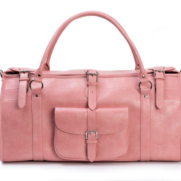 Leather Travel Bag, Weekend bag, Holdall bag, Duffle bag, Handmade bag