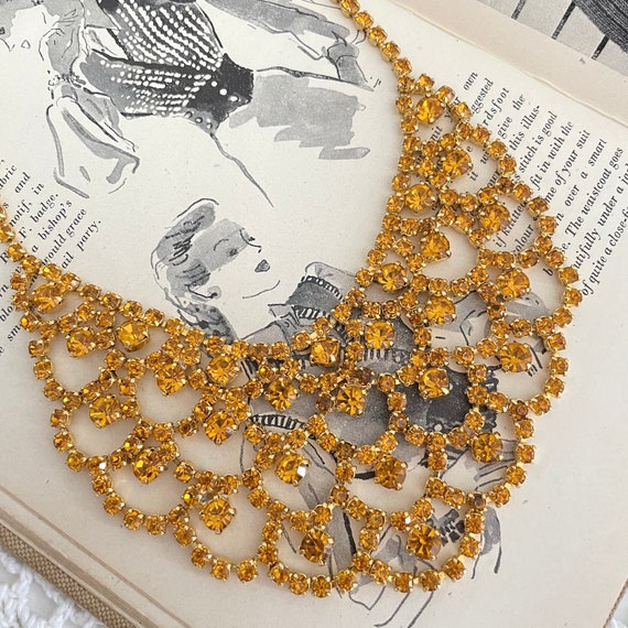 Vintage bib necklace online