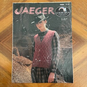 Jaeger Vintage Knitting Pattern Bundle X5 1960s 1970s - Etsy