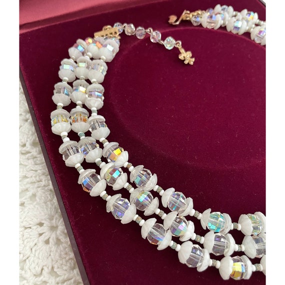 Vintage Signed Vendome High End Glass Necklace, A… - image 5