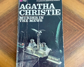 Vintage Agatha Christie Book, Murder in the Mews Poirot Mystery Paperback, 1970s *Condition - see pics