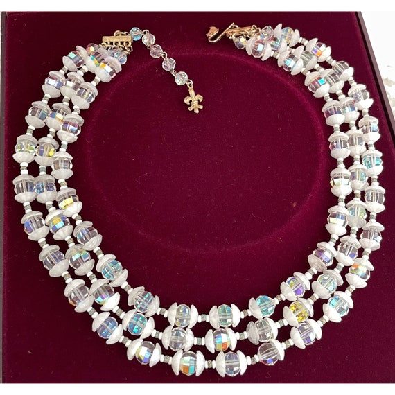 Vintage Signed Vendome High End Glass Necklace, A… - image 7