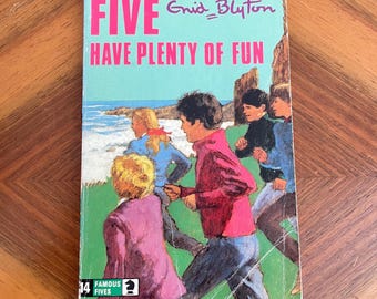 Vintage Famous Five, Enid Blyton Paperback Book, 1970s Children's
