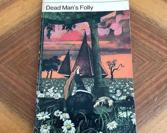 Vintage Agatha Christie Book, Dead Mans Folly Poirot Mystery Paperback, 1970s *Condition - see pics