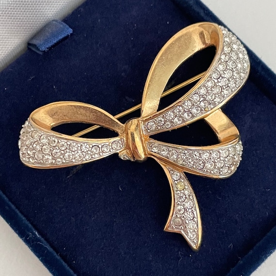 Broche Vintage Gros Nœud – Bijou Rétro Fantaisie Pour Collection