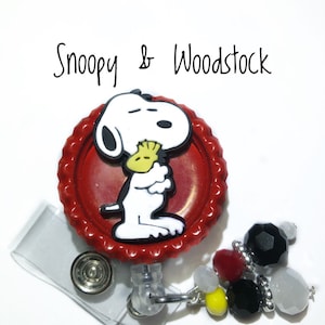 Snoopy & Woodstock badge reel