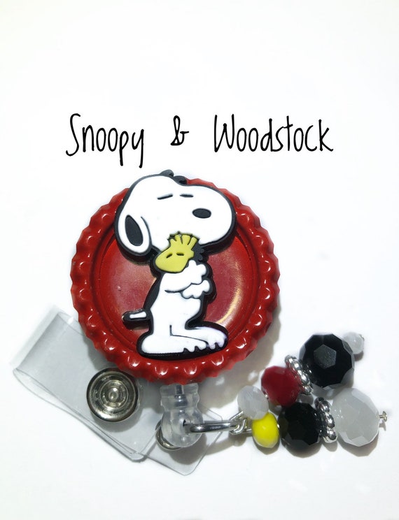Snoopy & Woodstock Badge Reel 