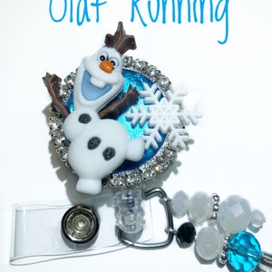 Olaf running badge reel
