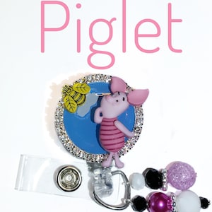 Piglet badge reel