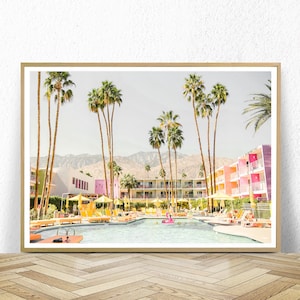 Palm Springs Digital Download, Palm Tree Print, Boho Wall Art, Palm Springs Photo, California Desert Print, Palm Springs Poster