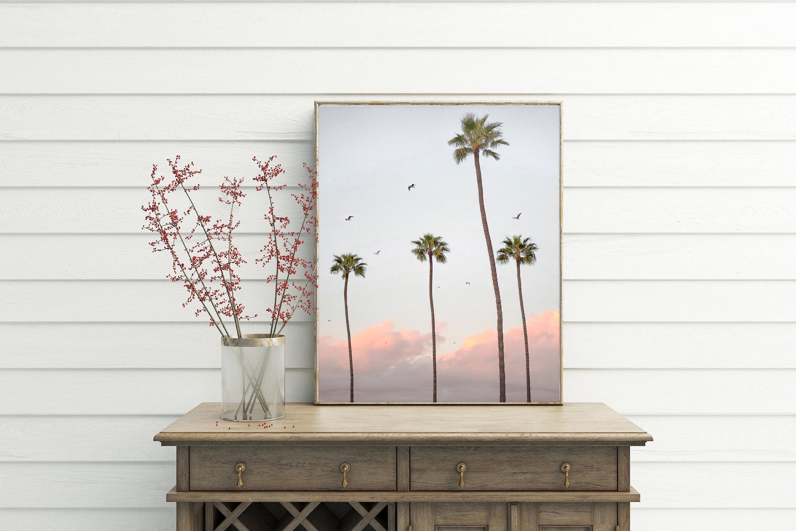 Palm Wall Art Coastal Tree Modern Print Summer Beach Etsy