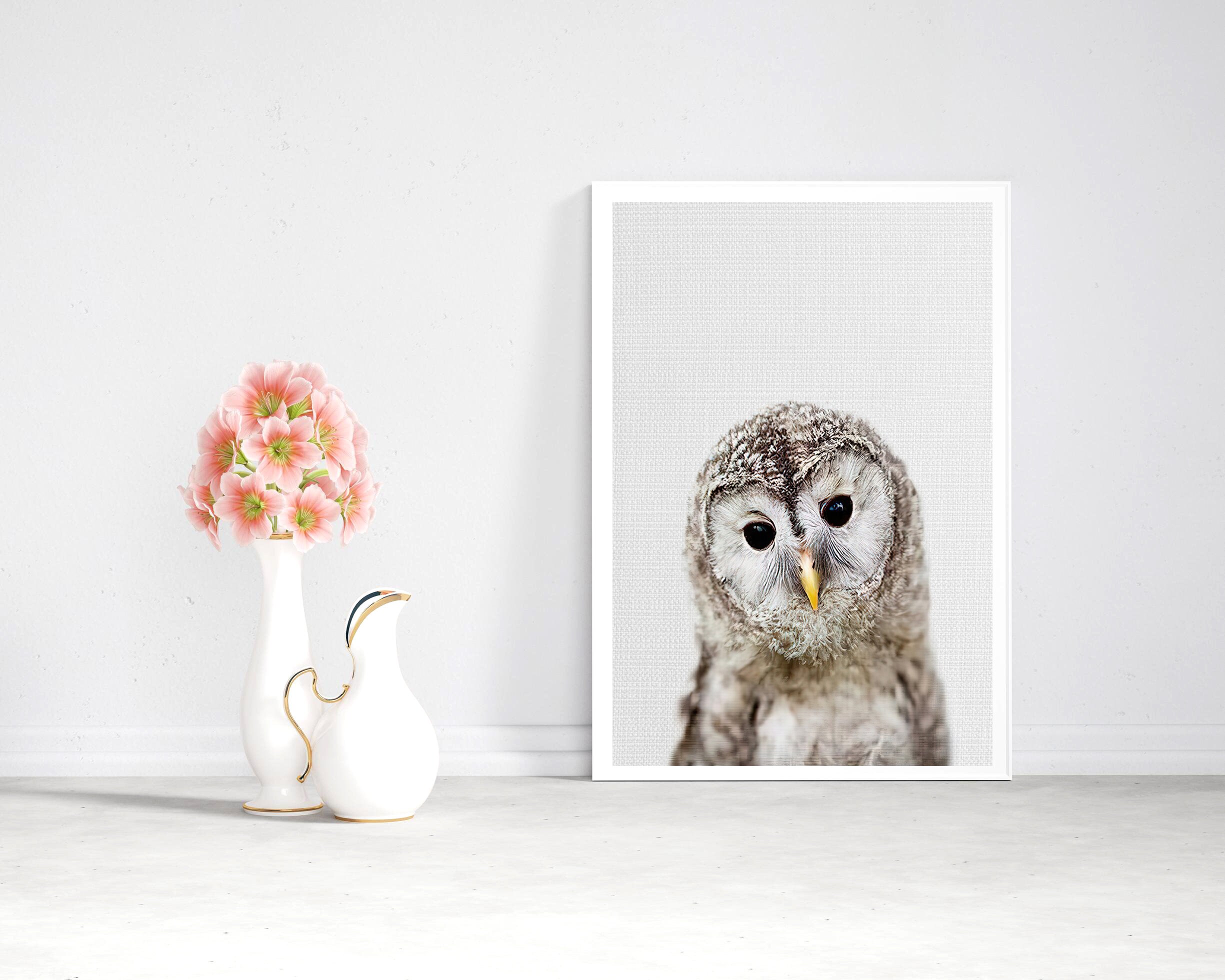 Baby Owl Print Nursery Wall Art Baby Owl Art Nursery Art Etsy