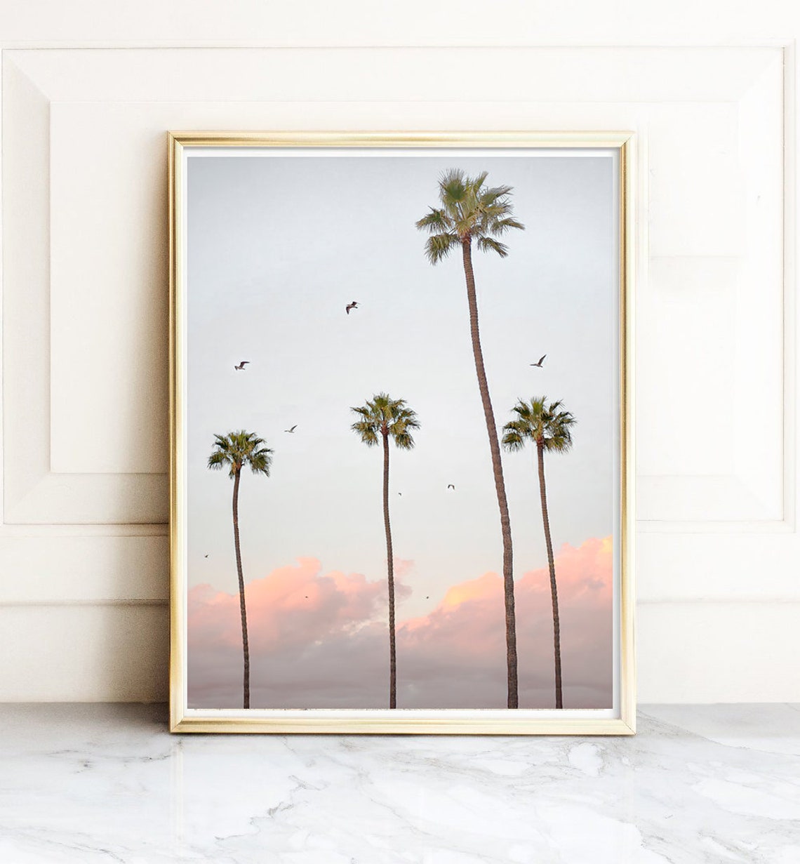 Palm Wall Art Coastal Tree Modern Print Summer Beach Etsy