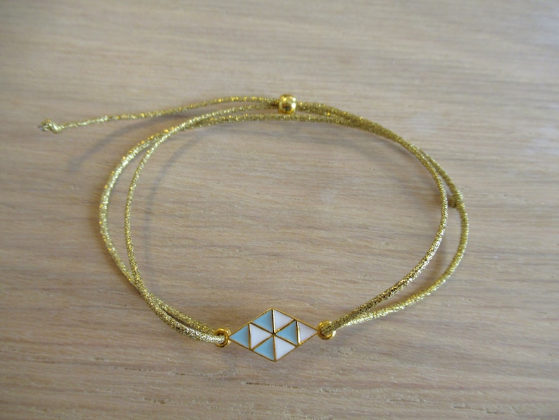 Friendship bracelet Golden bracelet Fine bracelet Sliding rope bracelet