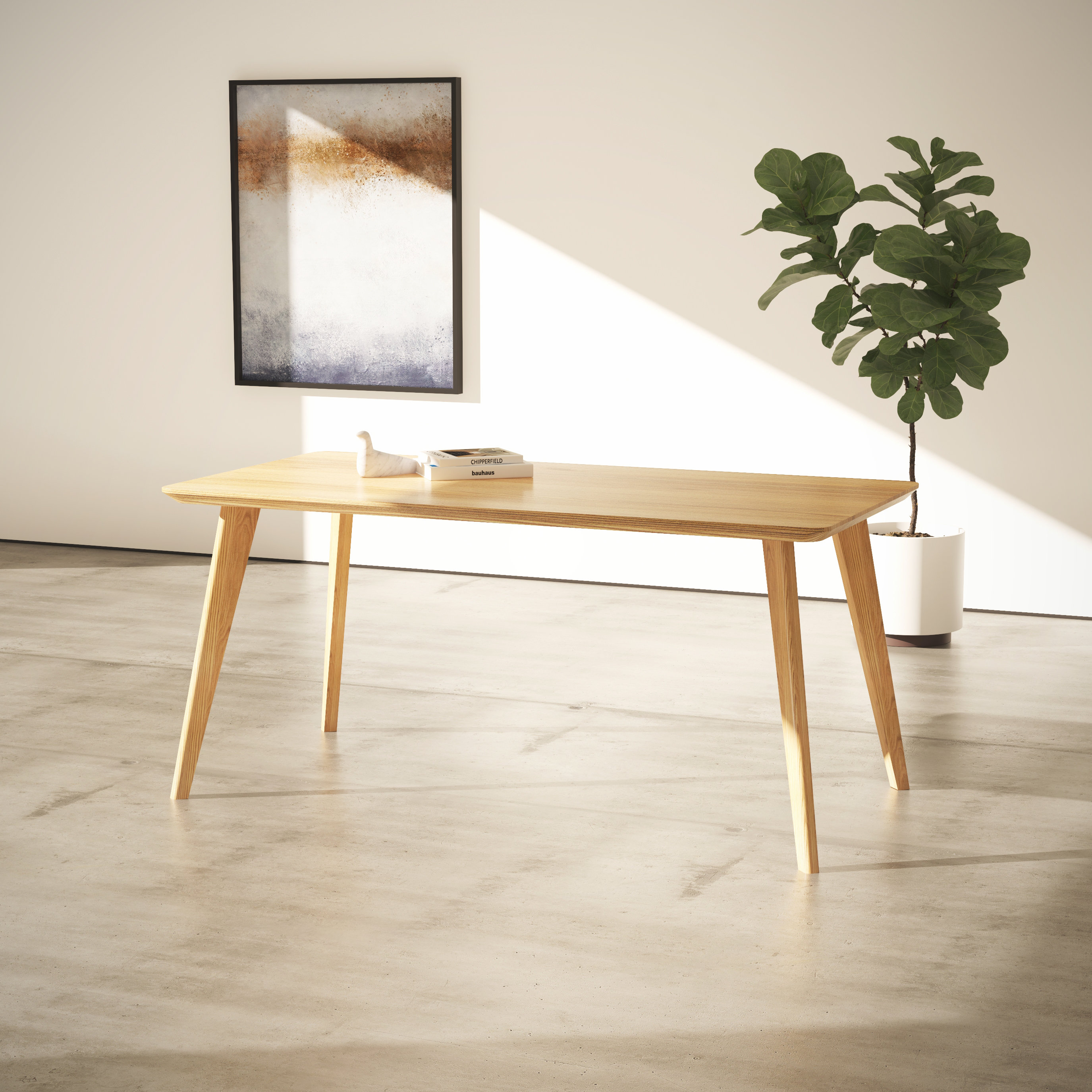 BRITWOOD Ltd - Round Tapered Cone Leg 12'' = 30 cm Sand Oak