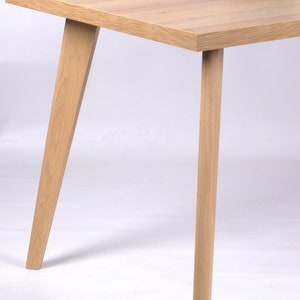 4 x Tapered Oak Legs 71cm Table and Bench Wood Legs imagem 6