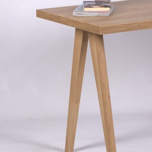 4 x Tapered Oak Legs 71cm Table and Bench Wood Legs zdjęcie 7