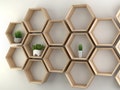 Hexagon Shelf, Oak, honeycombs, honeycomb shelves, floating hexagon shelf, shelves, boho, hexagon